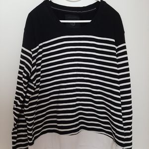 Jack and Jones XL black and white sweater